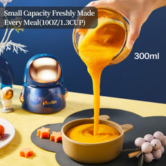 Plodon baby-food-maker 300ml glass bowl showcases safe materials and precise portioning