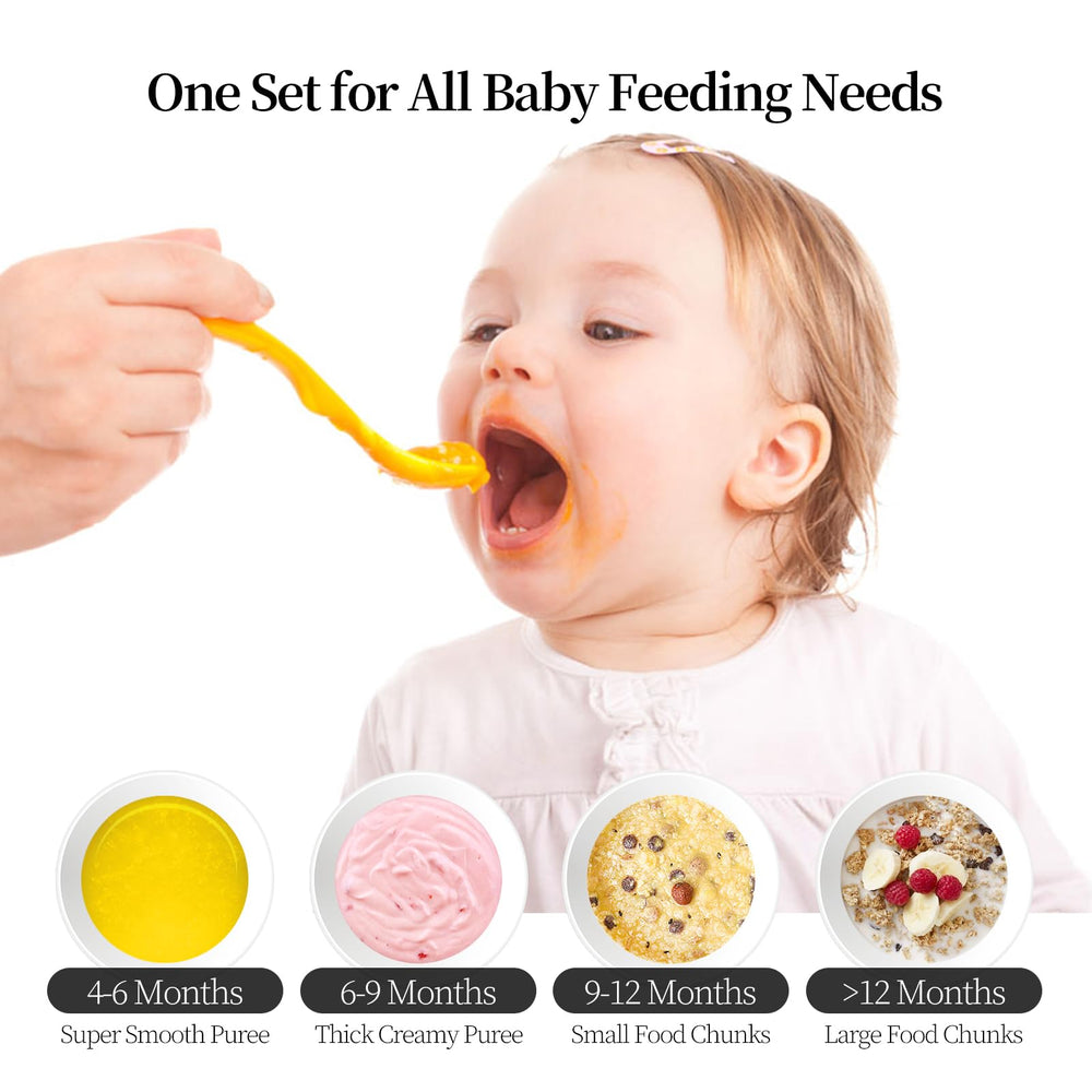 Plodon baby food maker 8 blades demonstrate efficient blending for smooth purees