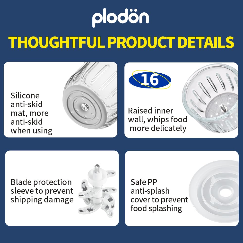 Plodon baby food maker scraping spoon included for easy serving and cleaning