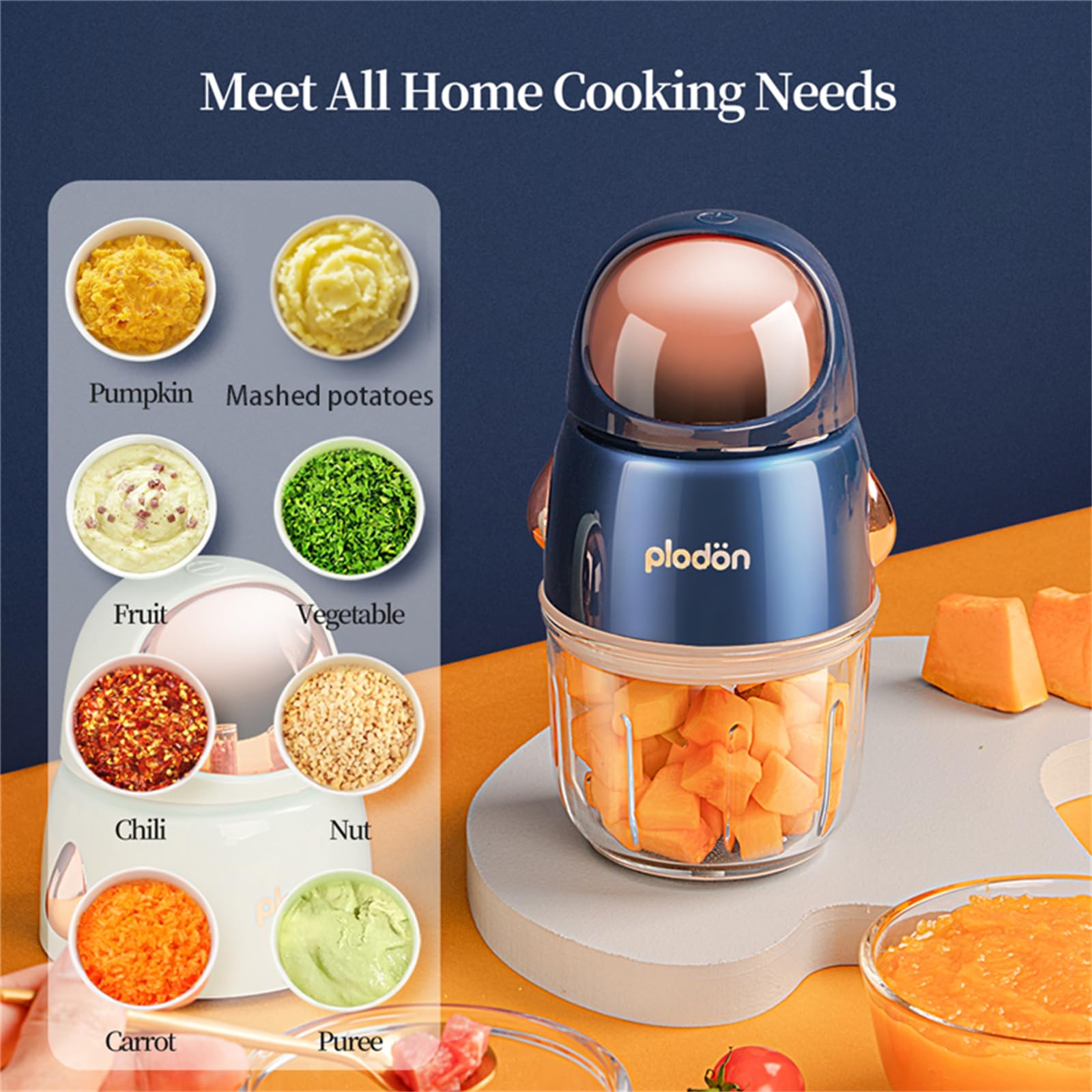 Plodon baby food maker splash cover prevents splashes during blending
