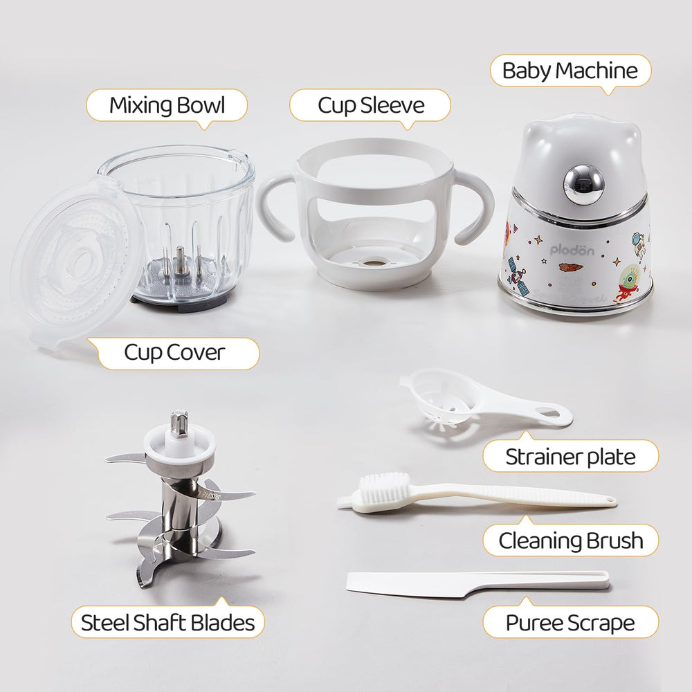 Plodon dishwasher-safe components for effortless cleanup after meals.