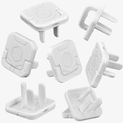 PLUGTUL outlet covers with hidden pull handle installed on wall outlet for child-proofing