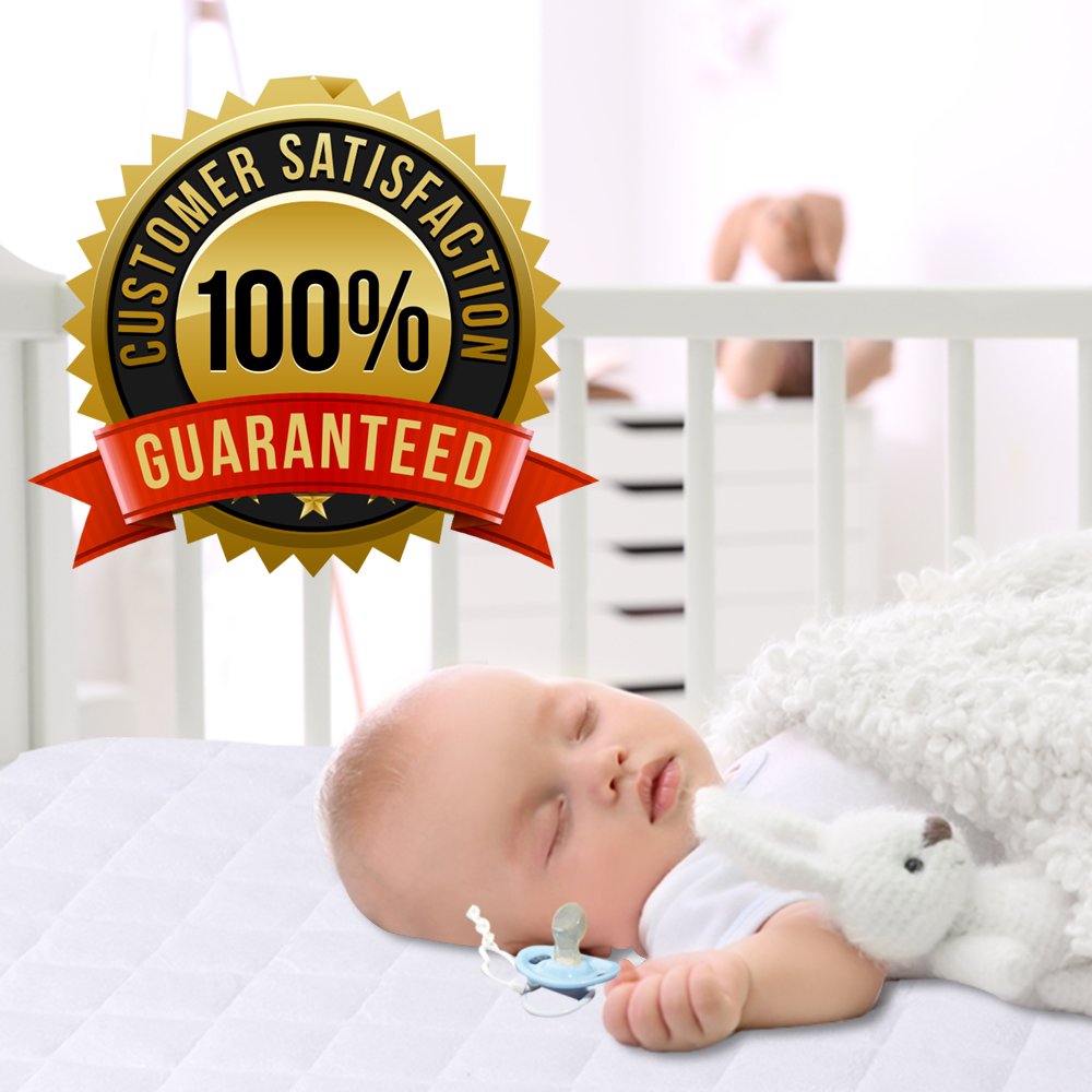 PlushDeluxe mini crib mattress protector durability stands up to multiple washes