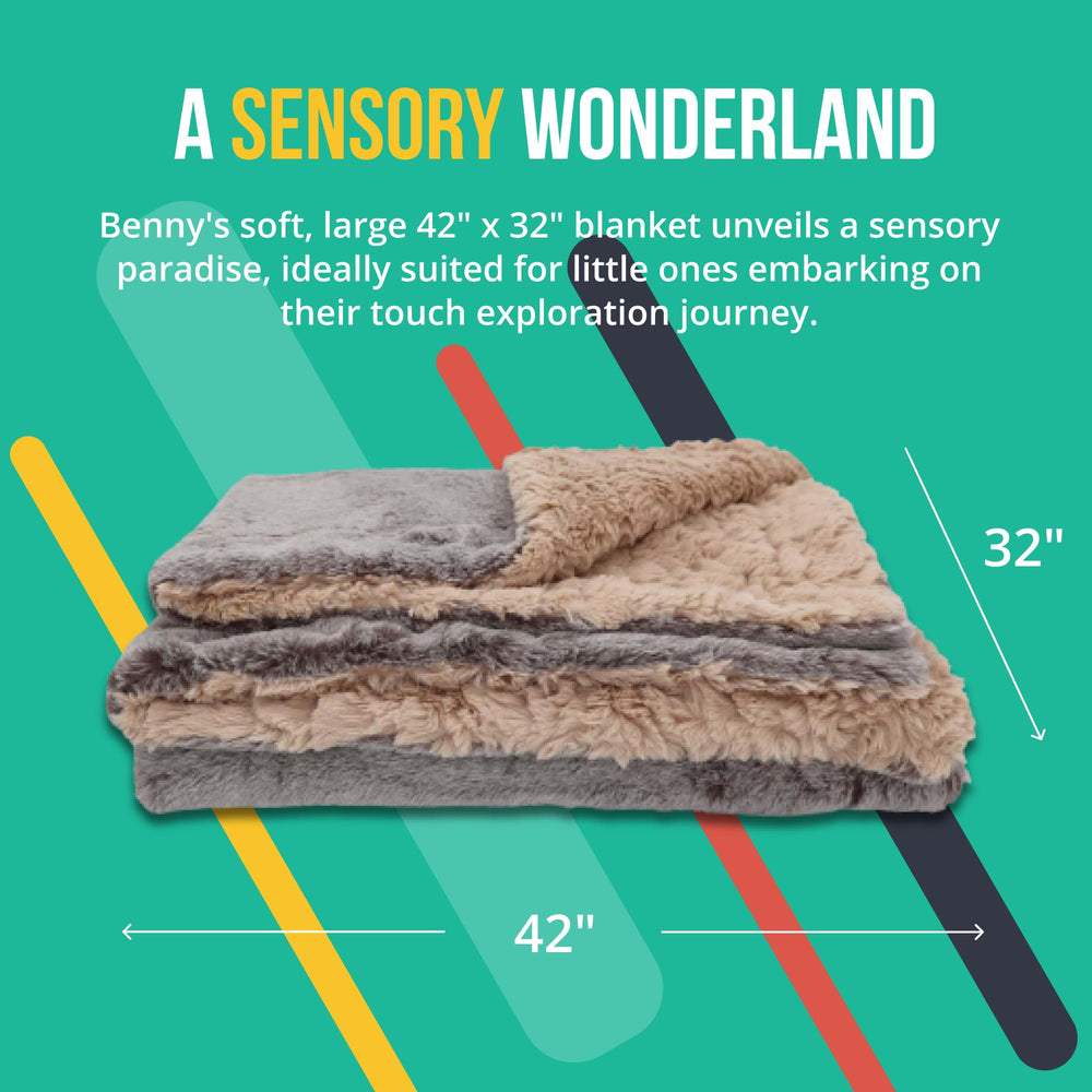 PLUSHIBLE Benny Bunny Blankie Bestie travel-friendly companion during outings and car rides.