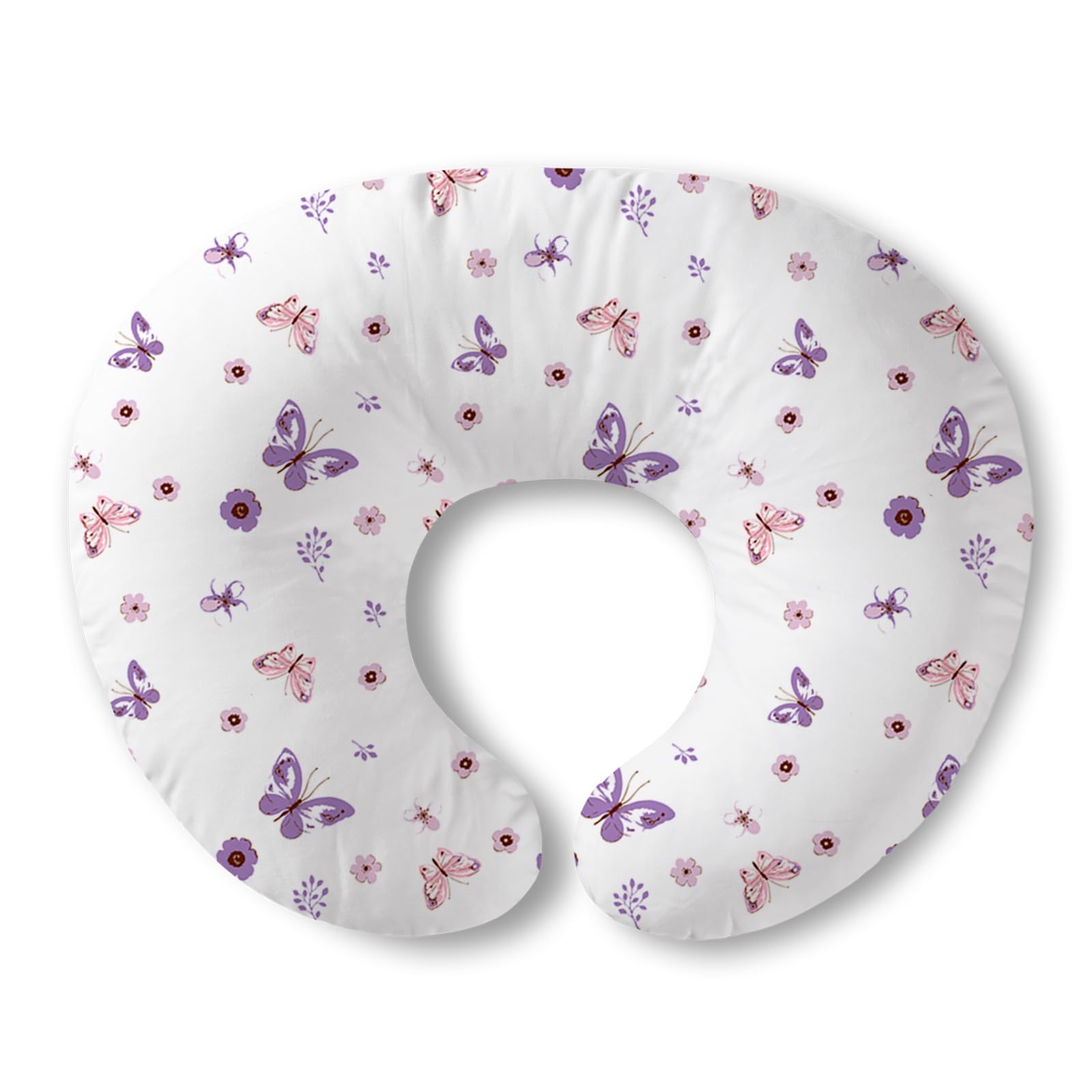 Plushii nursing pillow Butterfly Dreams cover provides comfy nursing support