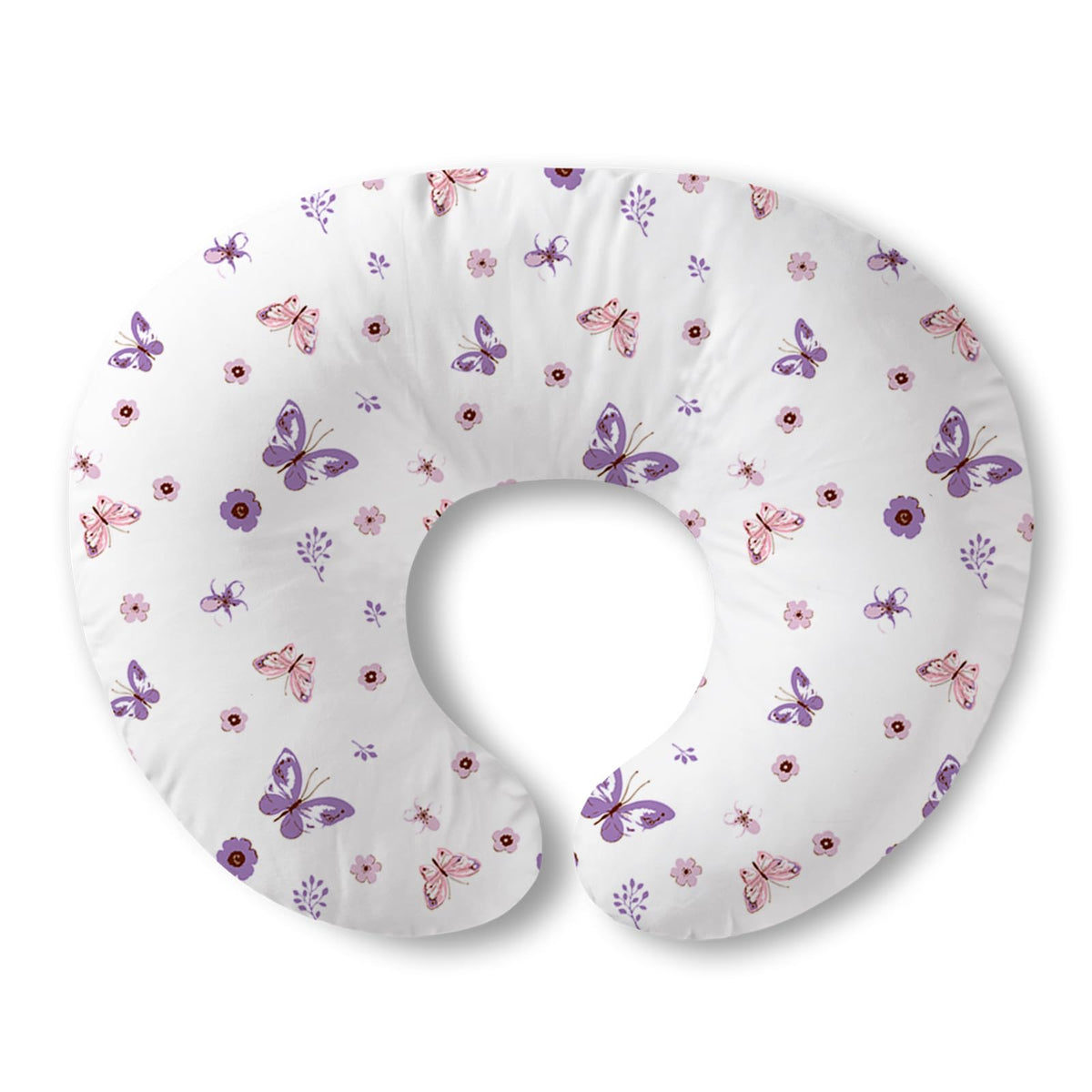 Plushii nursing pillow Butterfly Dreams cover provides comfy nursing support