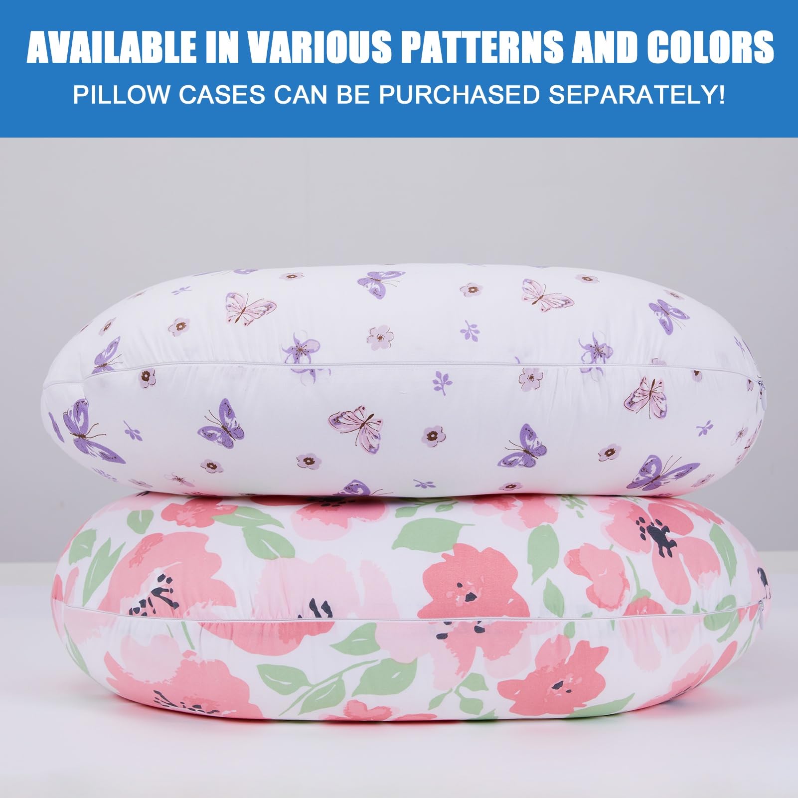 Plushii nursing pillow removable cover for easy cleaning
