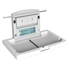 PLUSSEN X1001 fold-down station in closed position for space-saving use