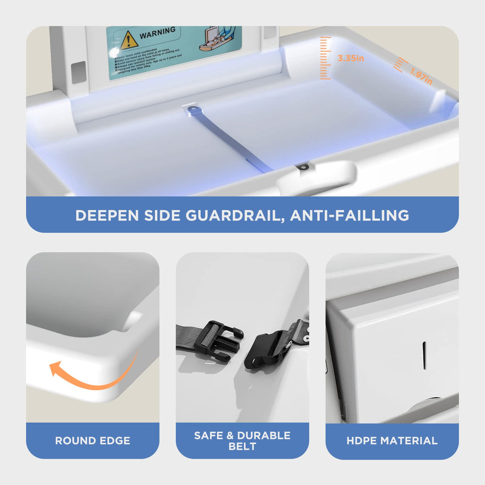 PLUSSEN X1001 built-in hanging rod keeps bags off the floor