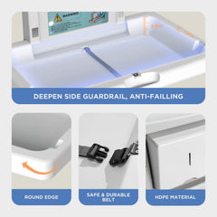 PLUSSEN X1001 built-in hanging rod keeps bags off the floor