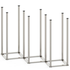 PLUVON foldable-drying-rack folded saves space for compact kitchen storage.
