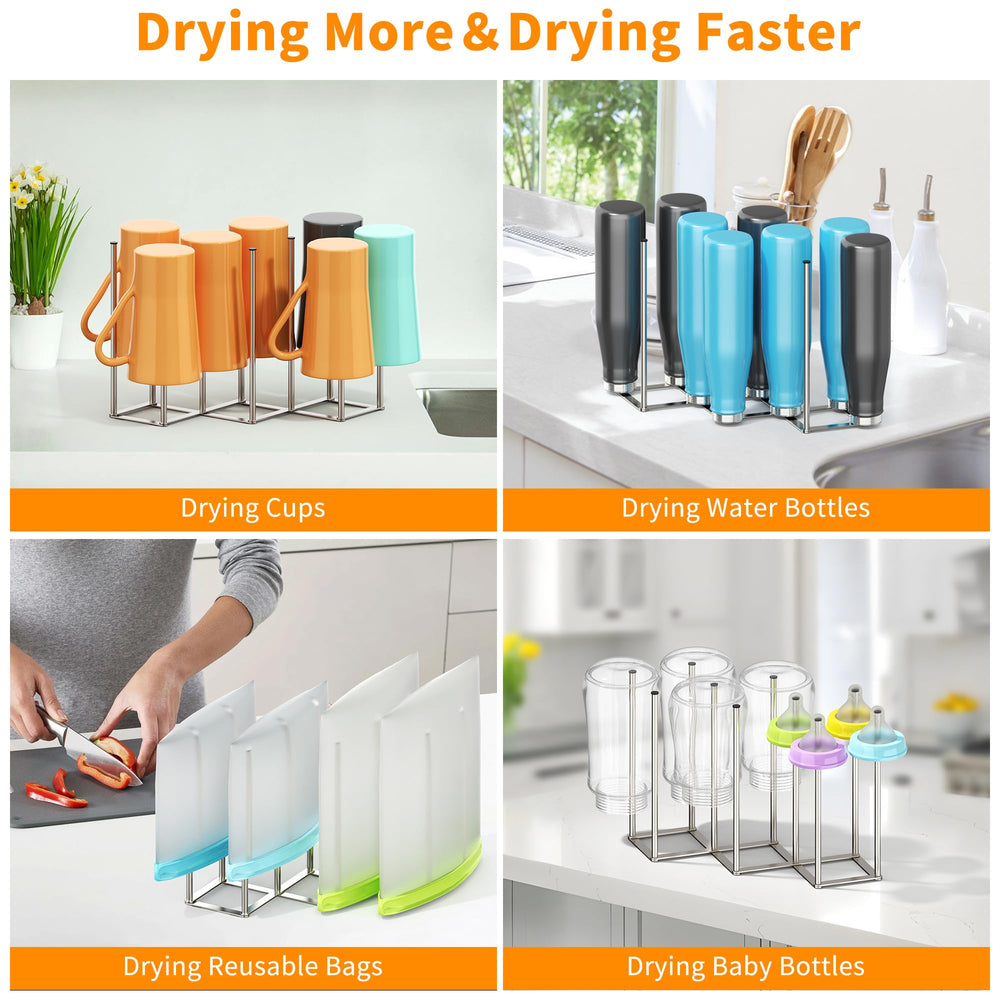 PLUVON non-slip-pads protect surfaces while keeping items stable during drying.