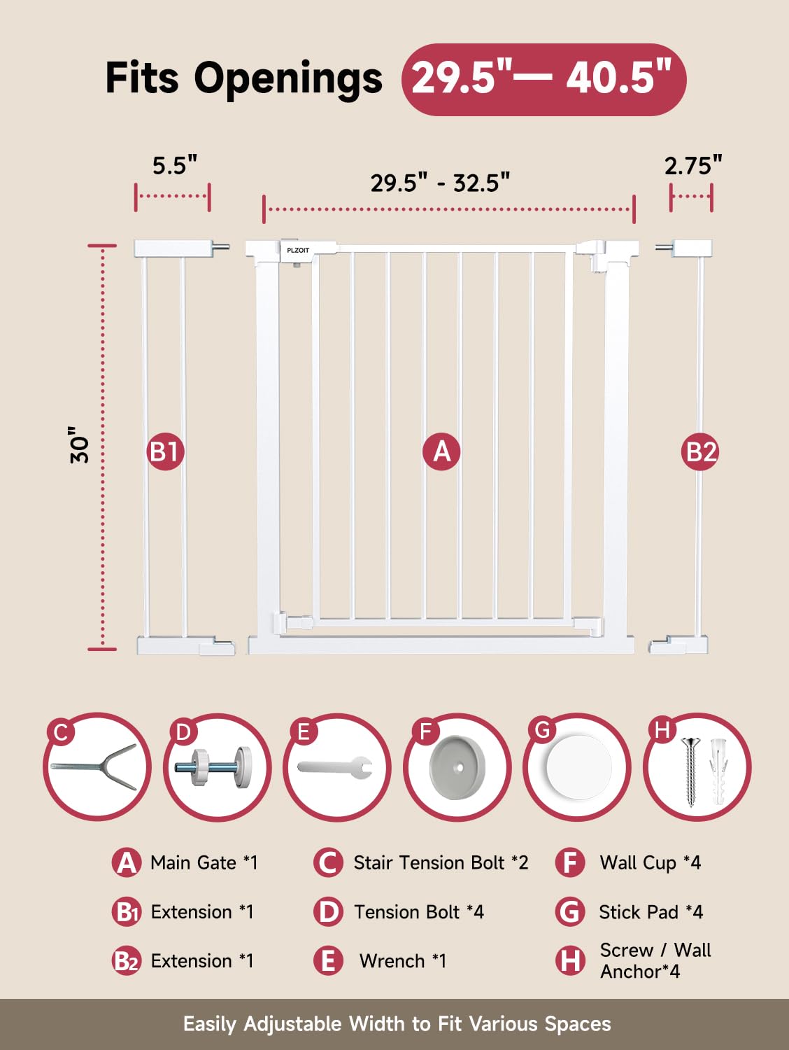 PLZOIT double-lock design adds extra toddler safety