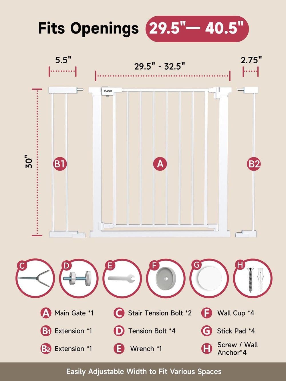 PLZOIT double-lock design adds extra toddler safety