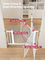 PLZOIT walk-through gate enables easy passage for adults while maintaining a safe barrier for kids and pets.