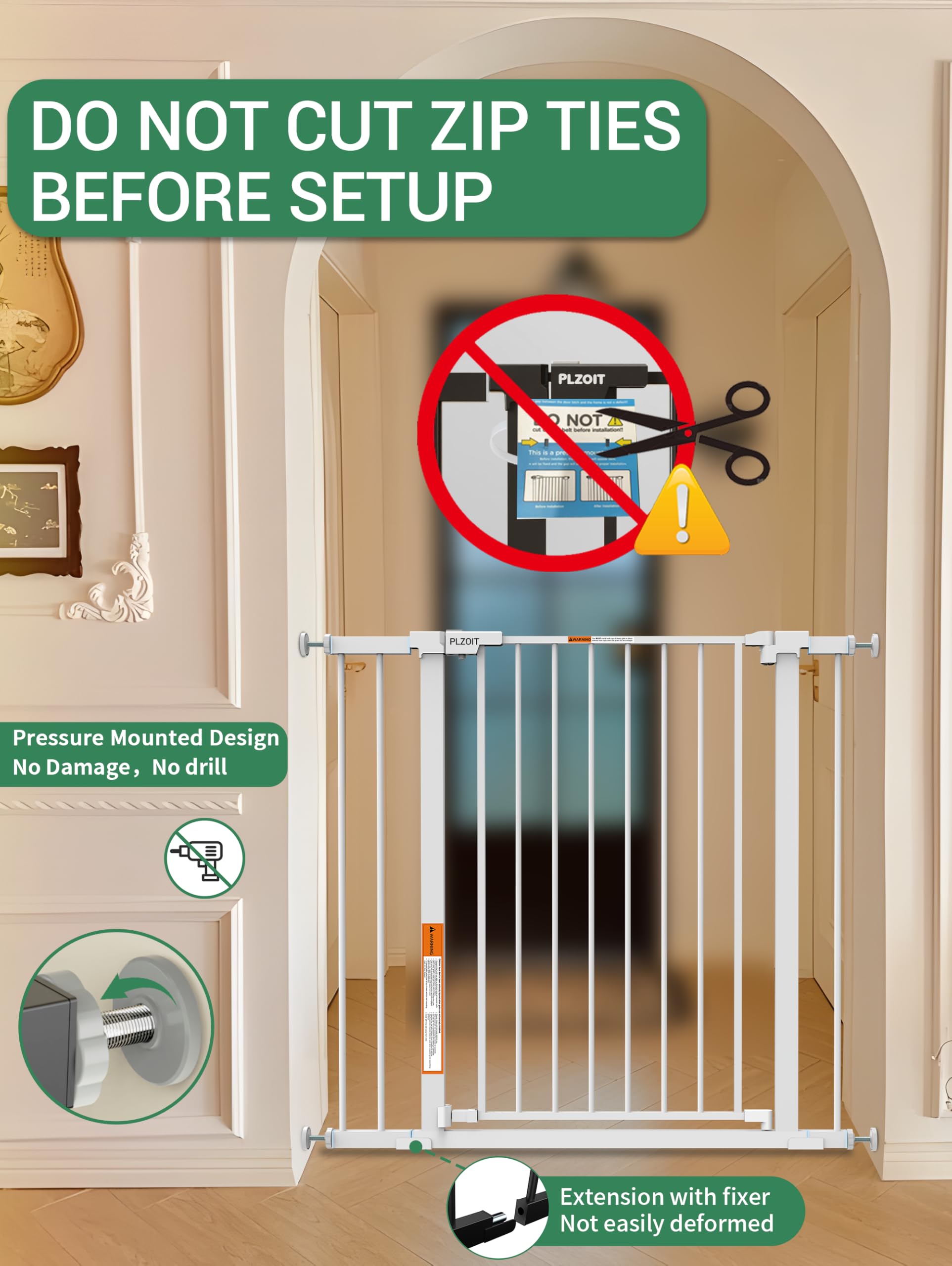 PLZOIT wall protectors minimize wall marks