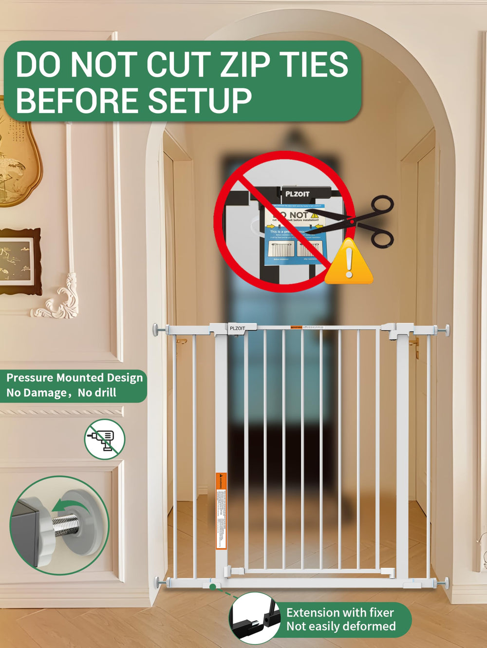 PLZOIT wall protectors minimize wall marks
