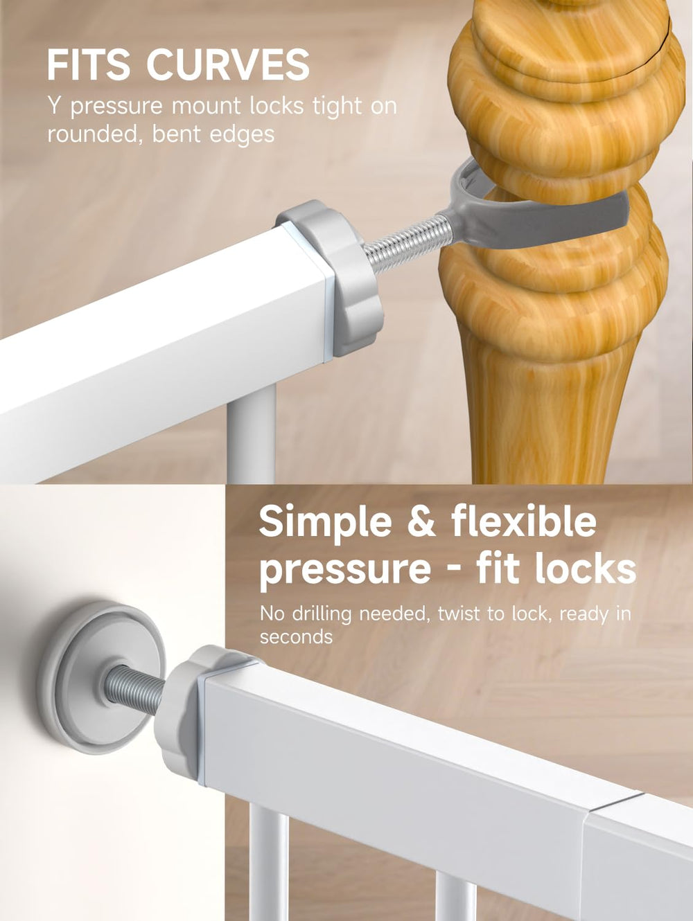 PLZOIT double-lock safety mechanism on gate