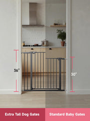 PLZOIT pet gate for doorways close up demonstrating containment for pets