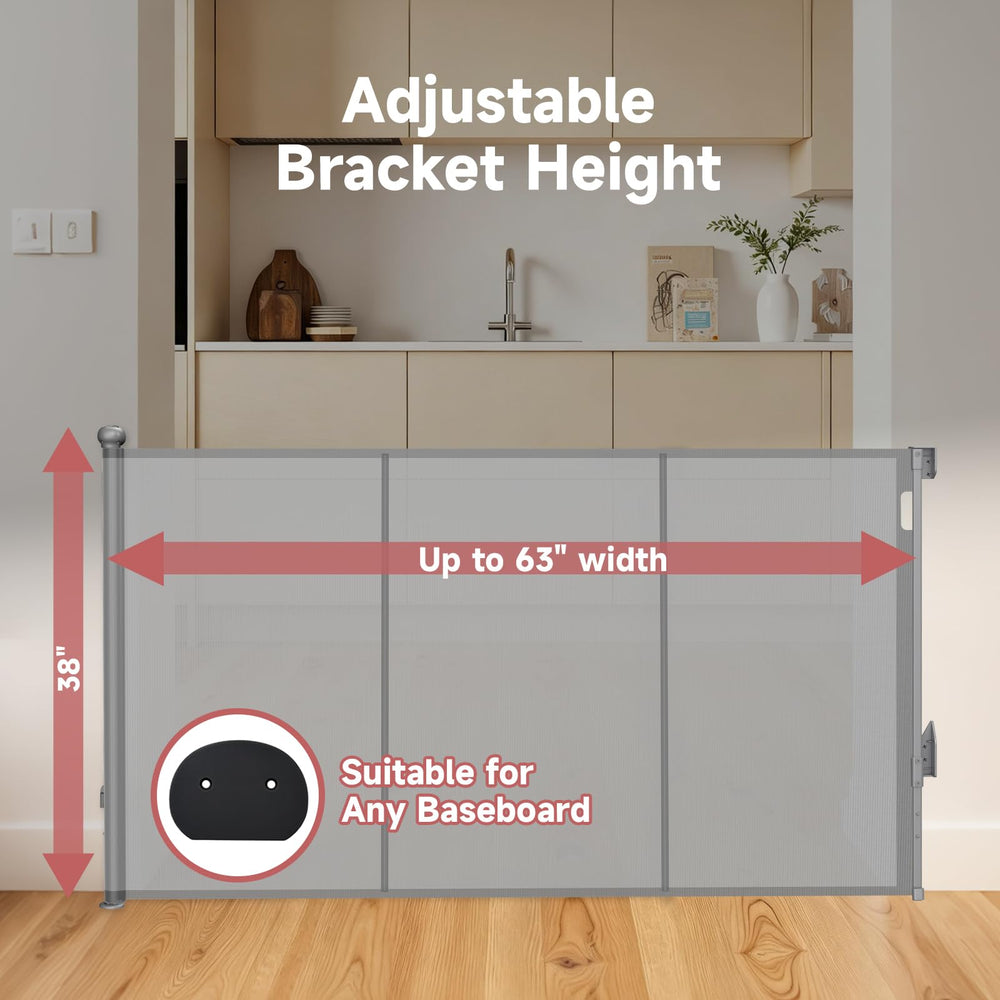 PLZOIT doorway and hallway gate provides flexible barrier for families.