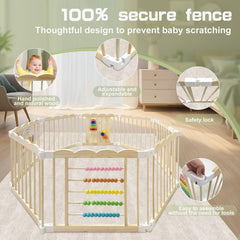 Pmbqifay baby playpen multi shape assembly enables versatile layouts.