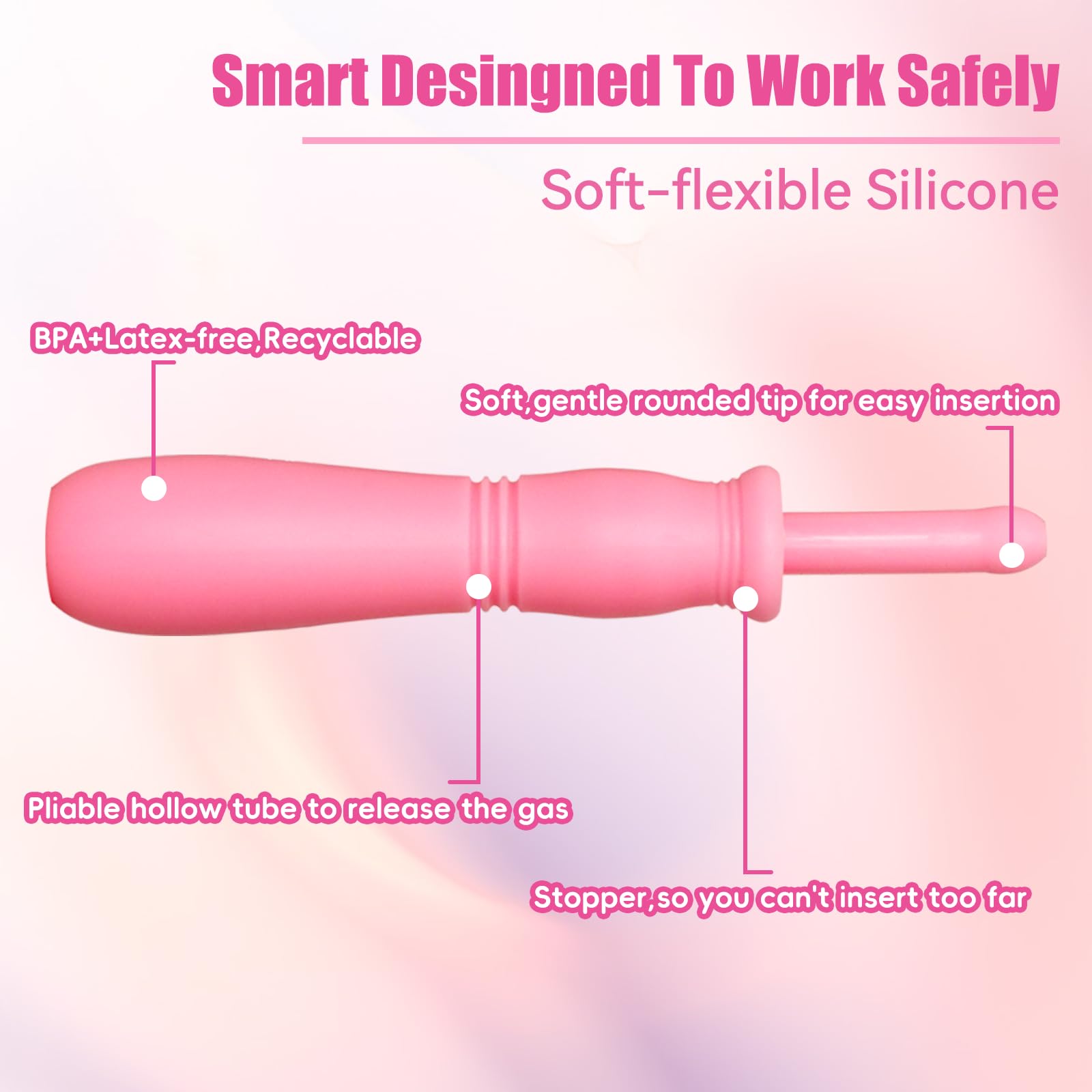 PNSHOL baby gas reliever in hand demonstrates simple, quick soothing.