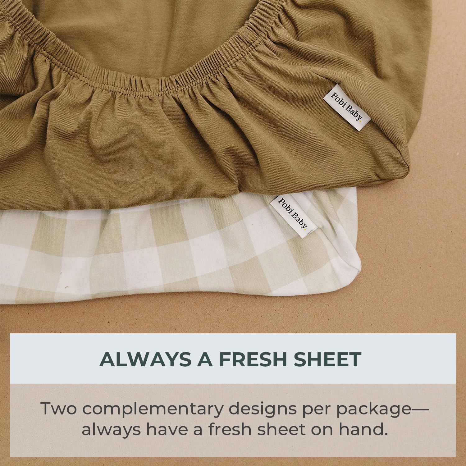 Pobibaby bassinet sheets OEKO-TEX certified—baby-safe fabrics.