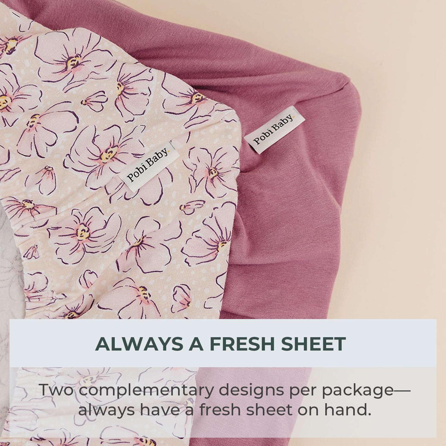 Pobibaby easy-care covers resist wrinkles and shrinking