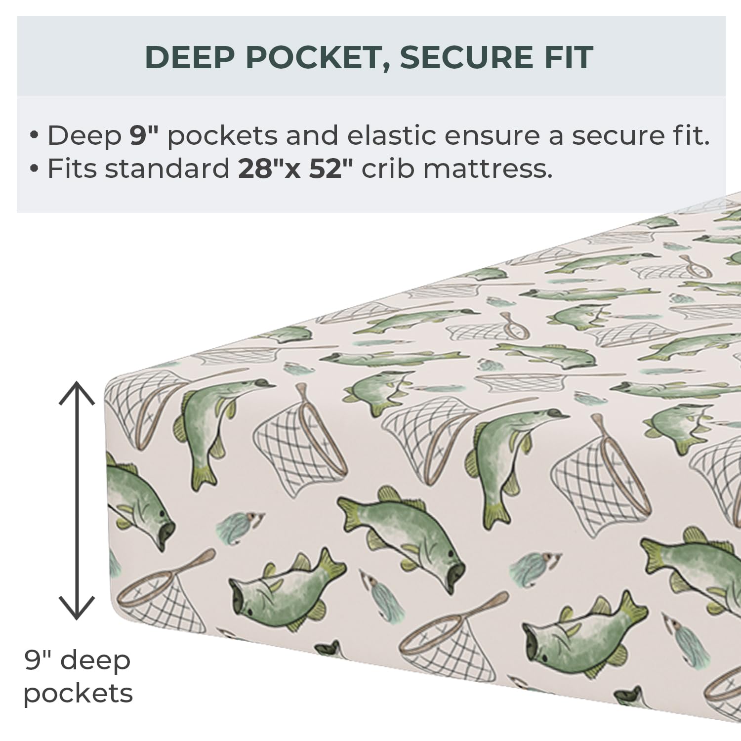 Pobibaby elastic all-around fit crib sheet ensuring snug, safe coverage