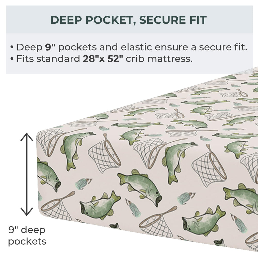 Pobibaby elastic all-around fit crib sheet ensuring snug, safe coverage