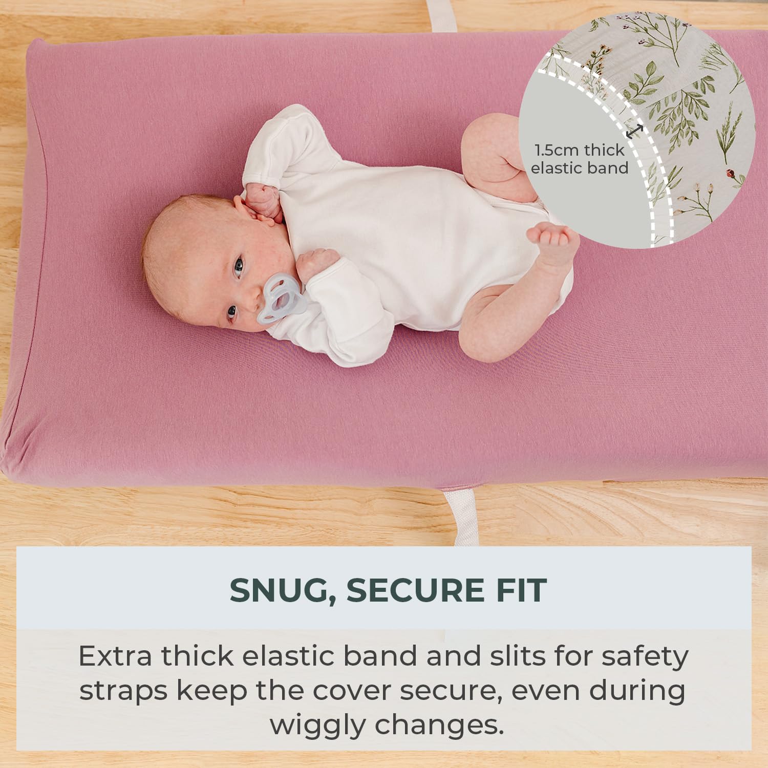 Pobibaby elastic-band-around-cover with safety straps for secure fit