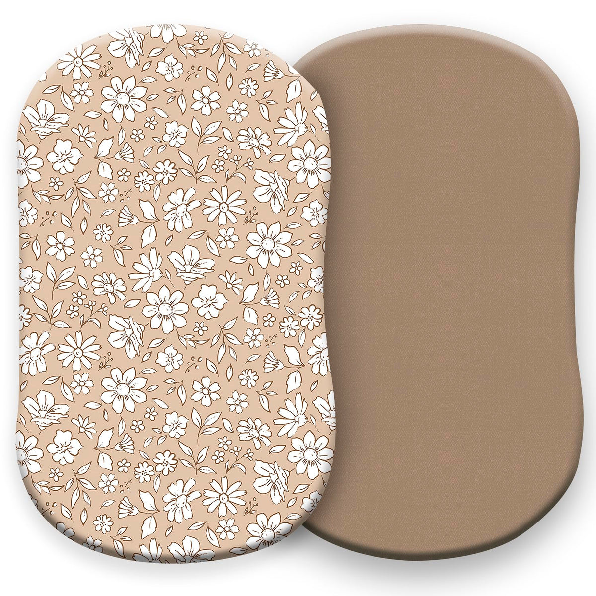 Pobibaby Meadow bassinet sheets two-pack offering soft, breathable comfort for quick, tidy swaps