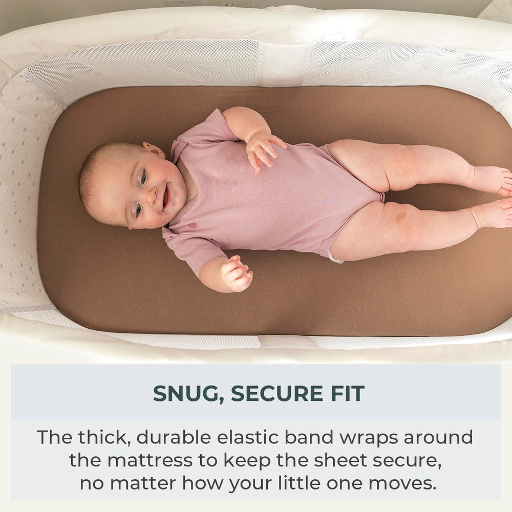 Pobibaby Meadow deep-pocket elastic keeps sheet in place during sleep