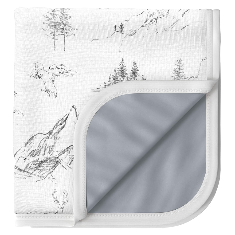 Pobibaby Premium 3-Layer Blanket folded to show soft ALWAYSOFT fabric for gentle touch