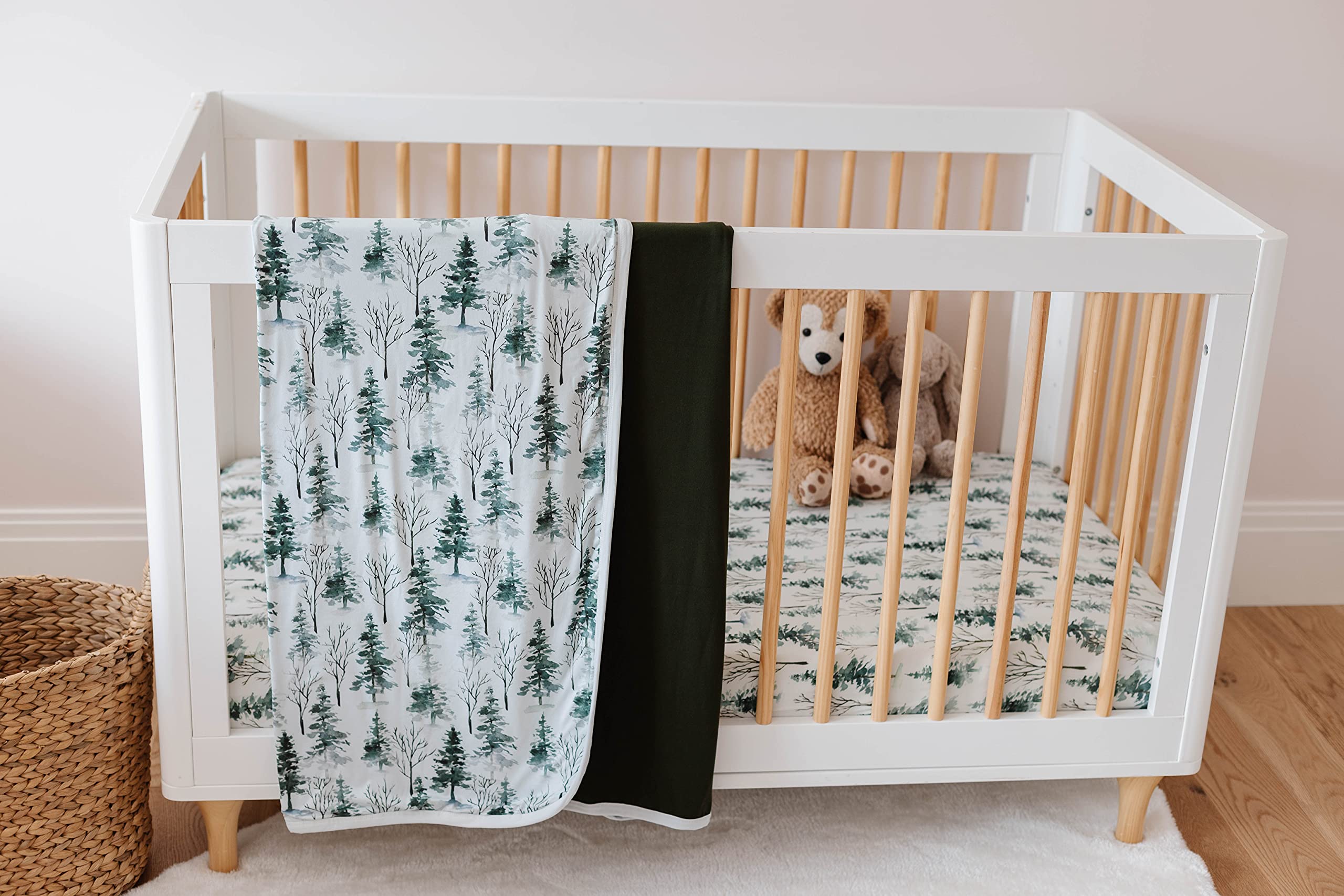Pobibaby soft neutral baby blanket cozy warmth for bedtime