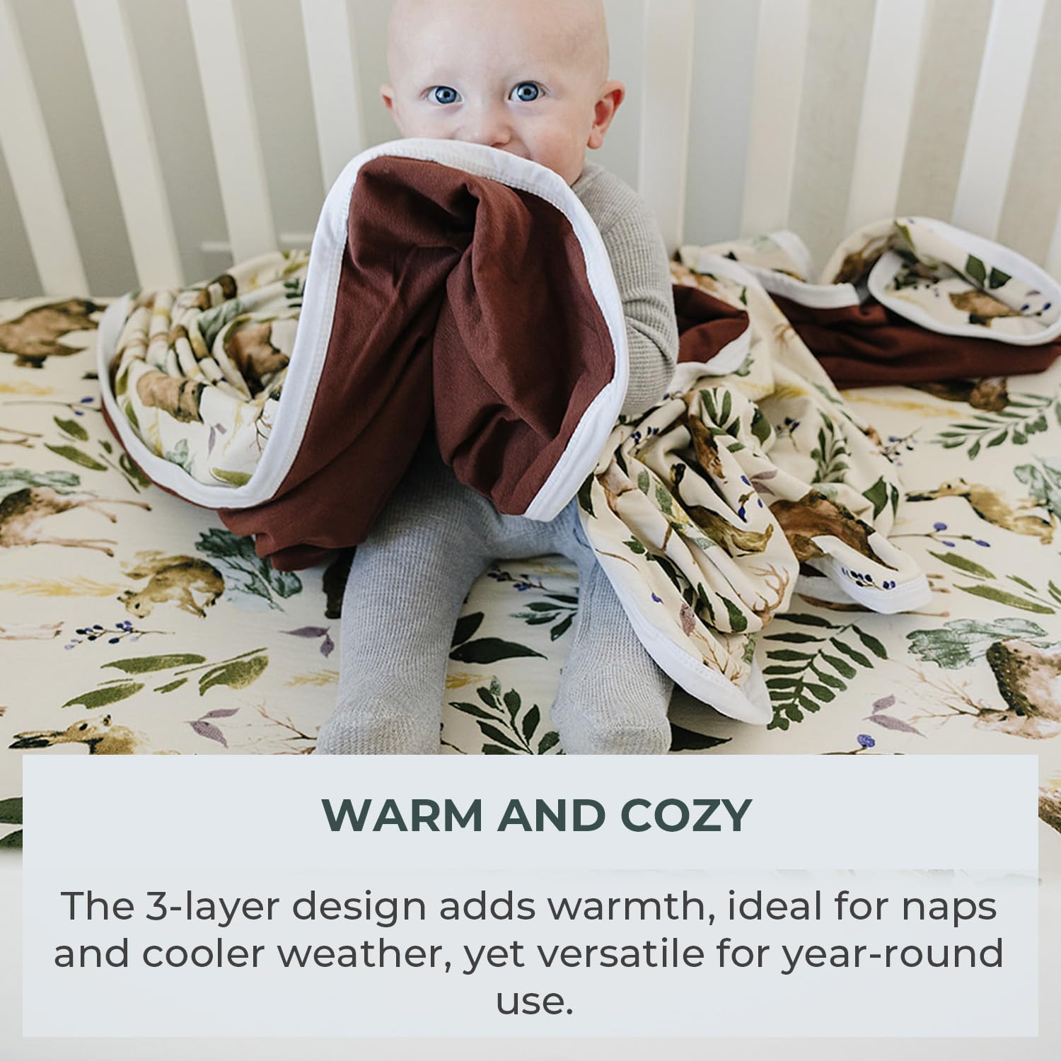 Pobibaby blanket laid out for toddler-sized comfort