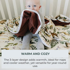 Pobibaby blanket laid out for toddler-sized comfort