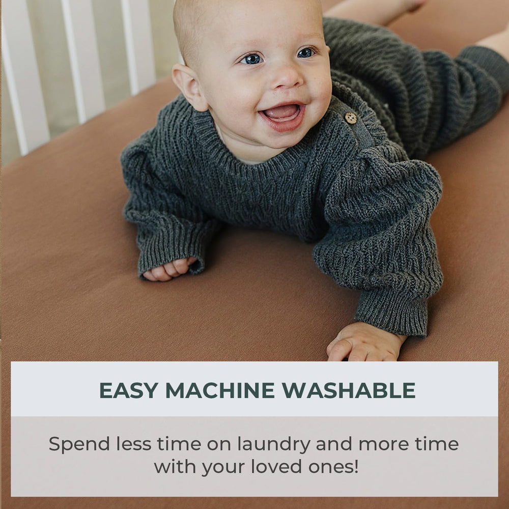 Pobibaby stylish nursery setup with Gone Fishing sheets creates a coordinated, cozy sleep space