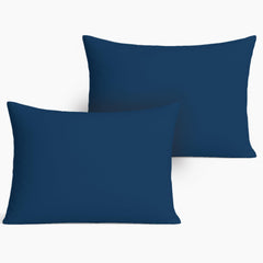 Pobibaby toddler pillowcase in deep navy, soft jersey knit for gentle sleep.