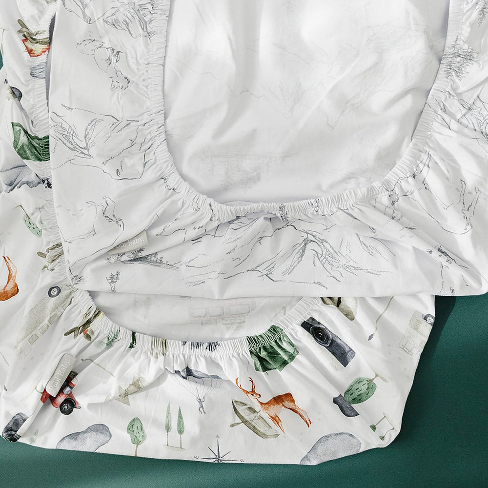 Pobibaby travel-ready sheet for on-the-go nursery comfort.