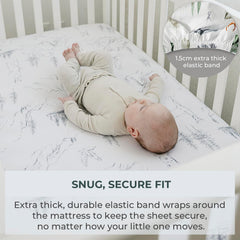 Pobibaby woodland sheets display vibrant patterns for stylish nurseries