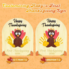 Poceton wooden handprint turkey sign boosts preschool creativity.
