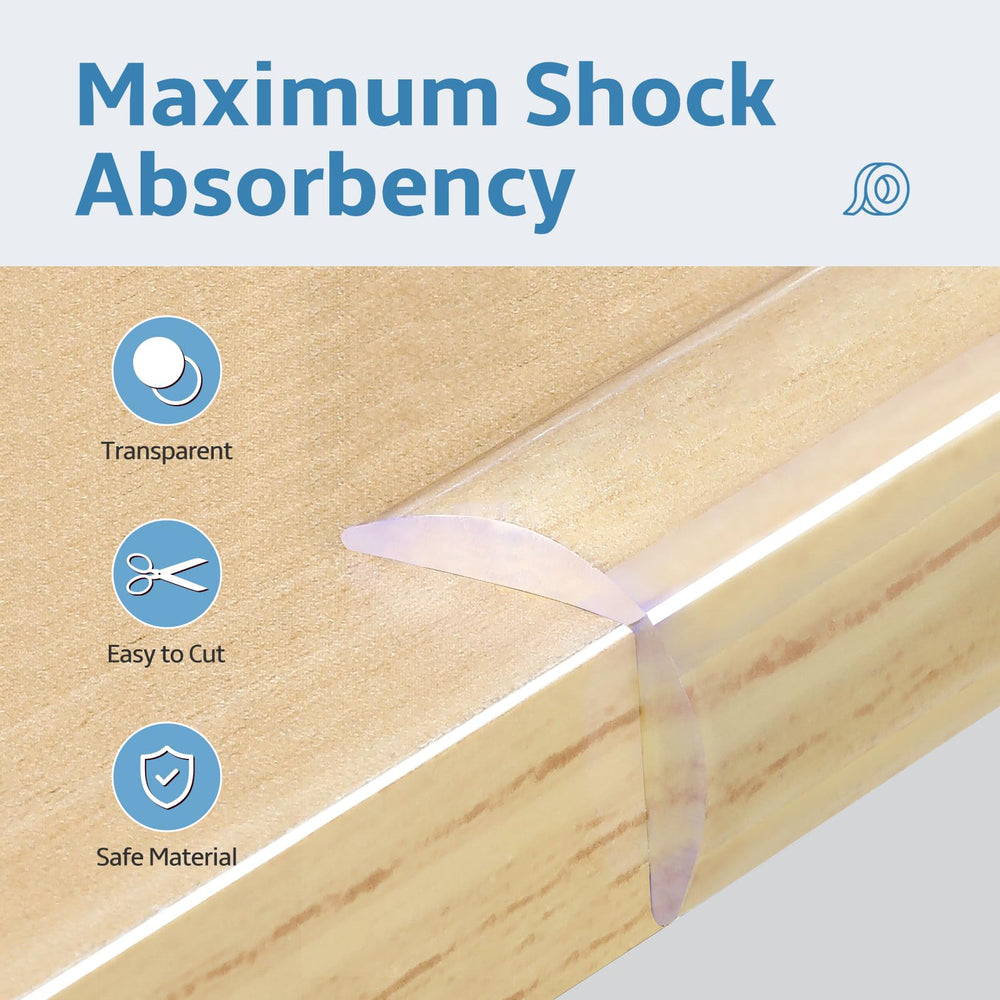 POIKSHARK 8 Corner Guards provide discreet protection for tables and shelves.