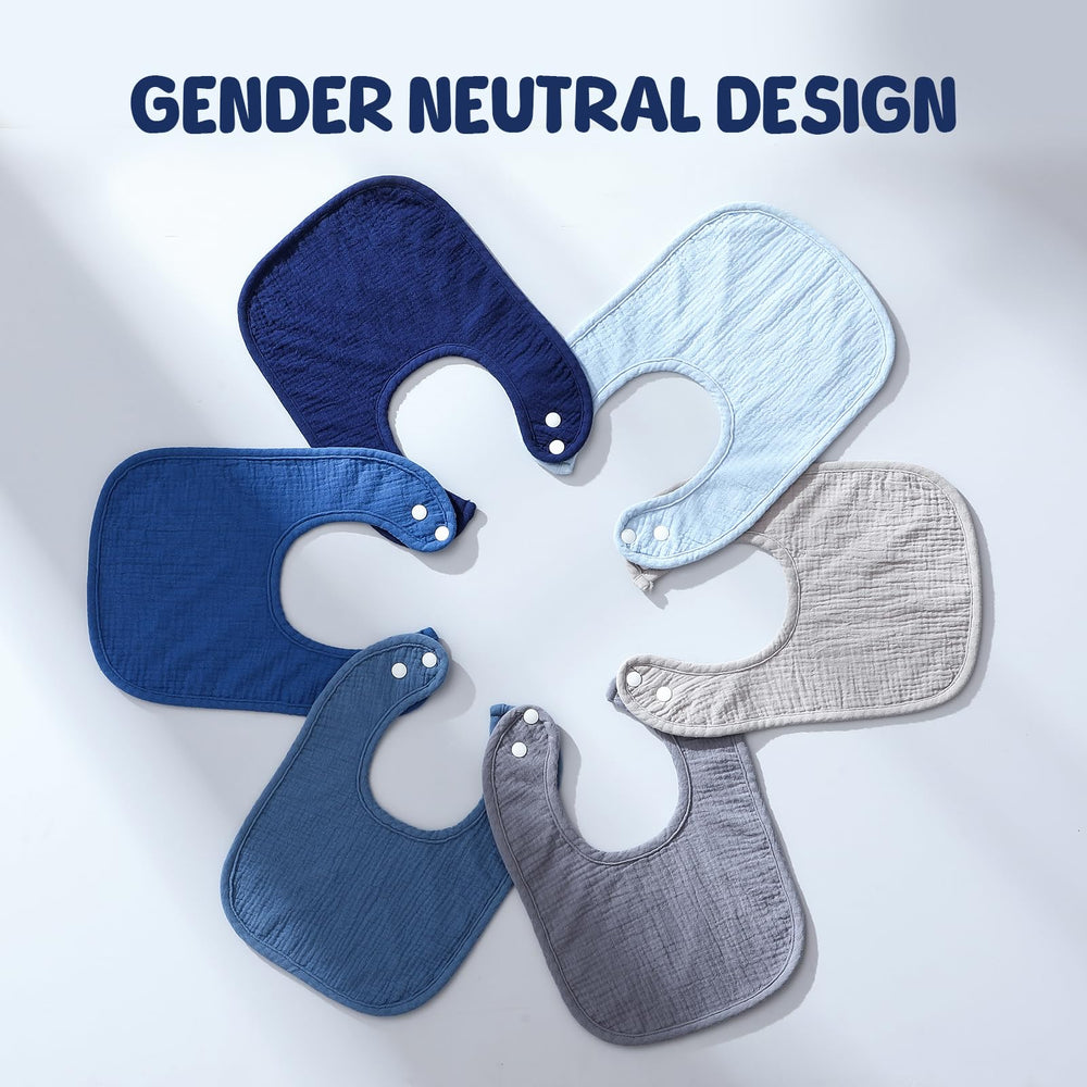 POIKSHARK bib unisex-colors-pack captures versatile outfits and easy matching with baby clothes