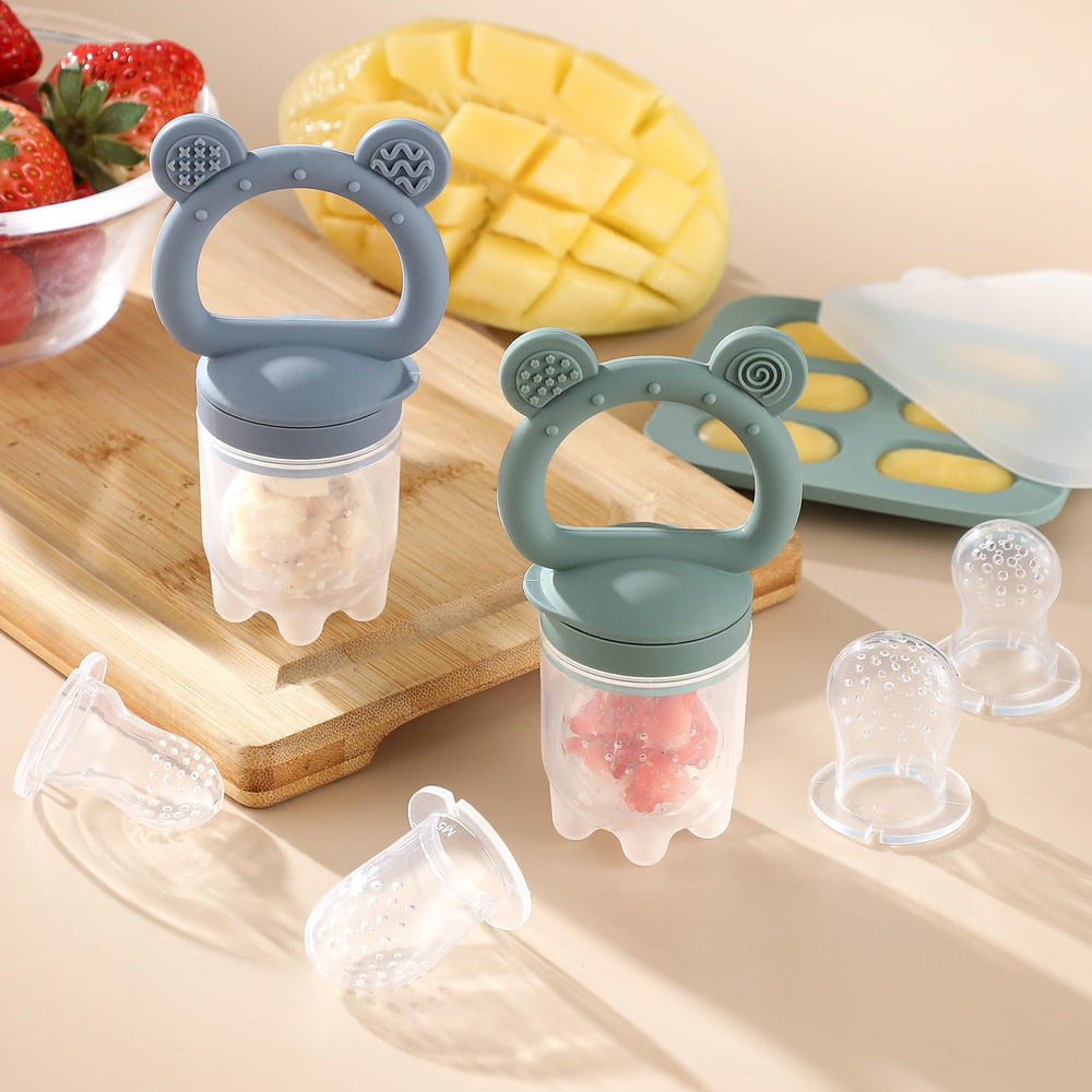 POIKSHARK in-use image shows self-feeding and teething use