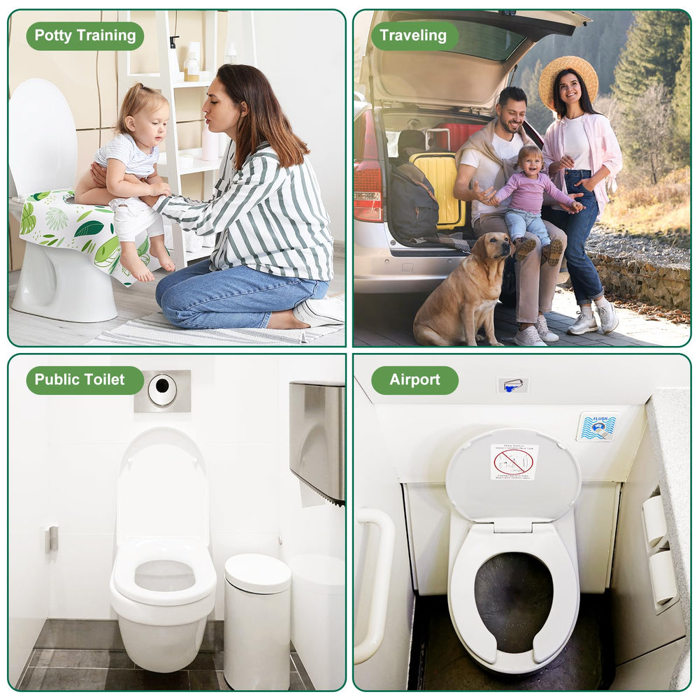 POIKSHARK Leaf colorful training-friendly patterns aid toddler potty learning.