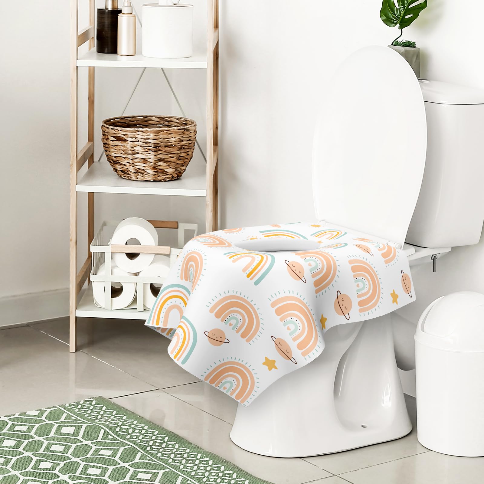 POIKSHARK Rainbow pack aids families traveling by plane or public restrooms.