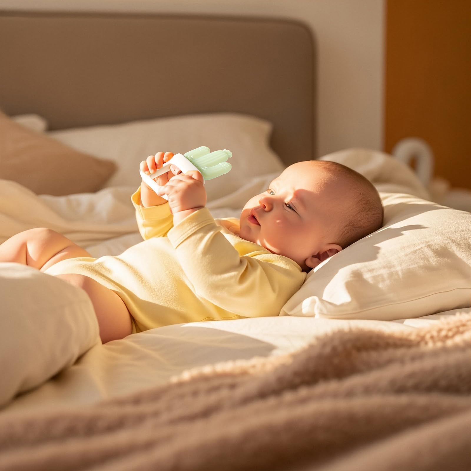 POIKSHARK refillable water chamber teether helps keep it clean and fresh.