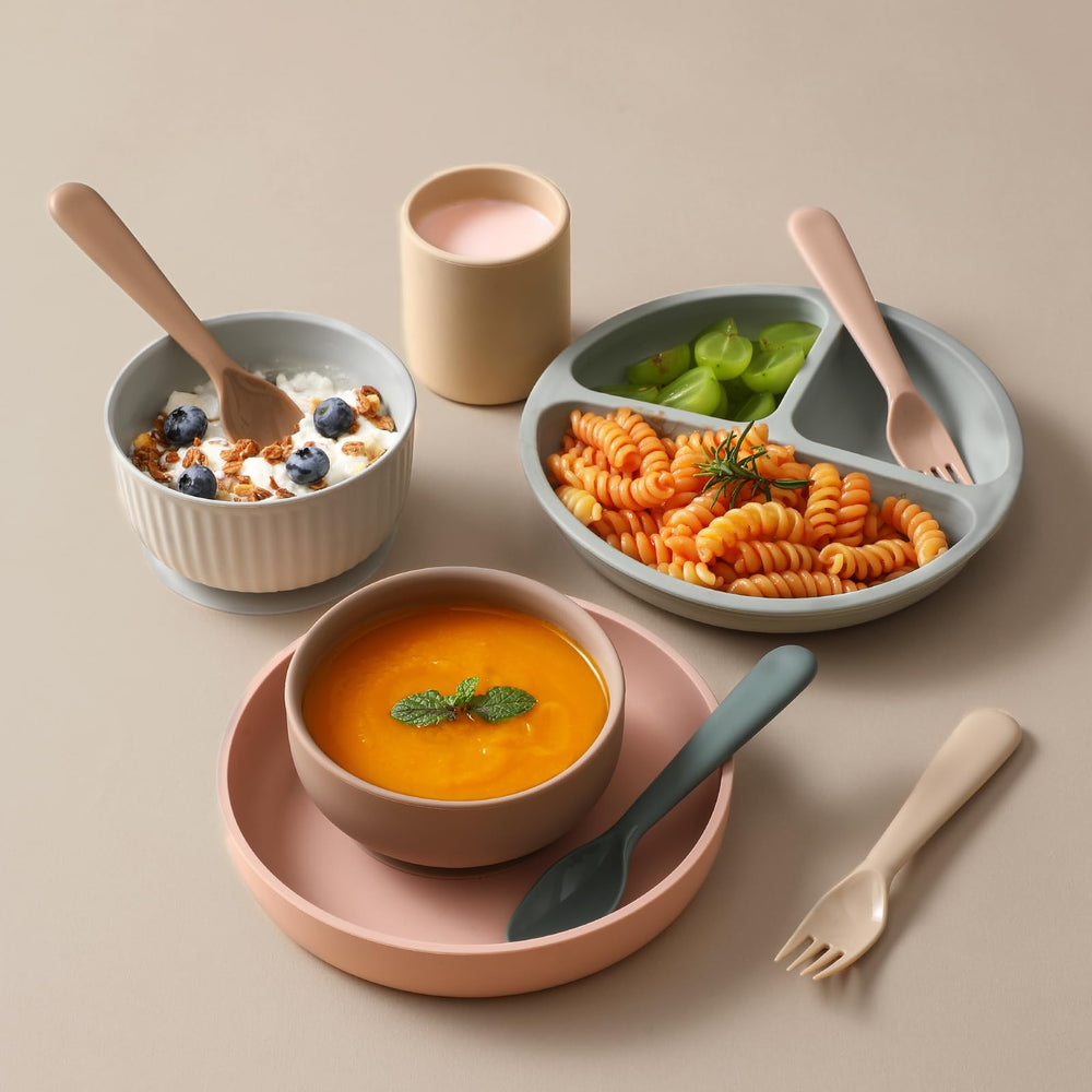 POIKSHARK colorful-design spoons and forks add fun to mealtimes