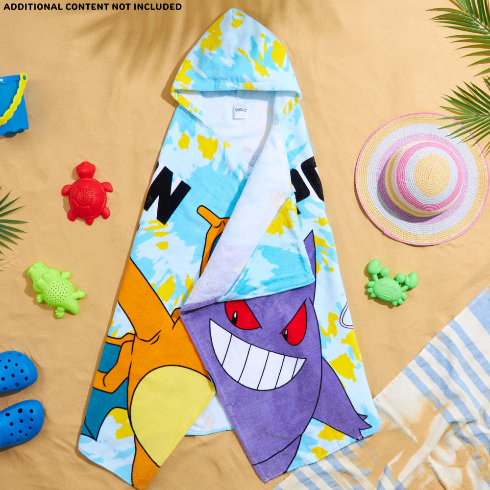 Pokemon hooded towel blue travel-friendly robe for easy changing
